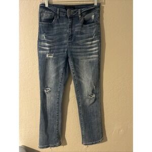 Risen Los Angeles Women's Distressed Jeans Back Heel Distress Size 5/27